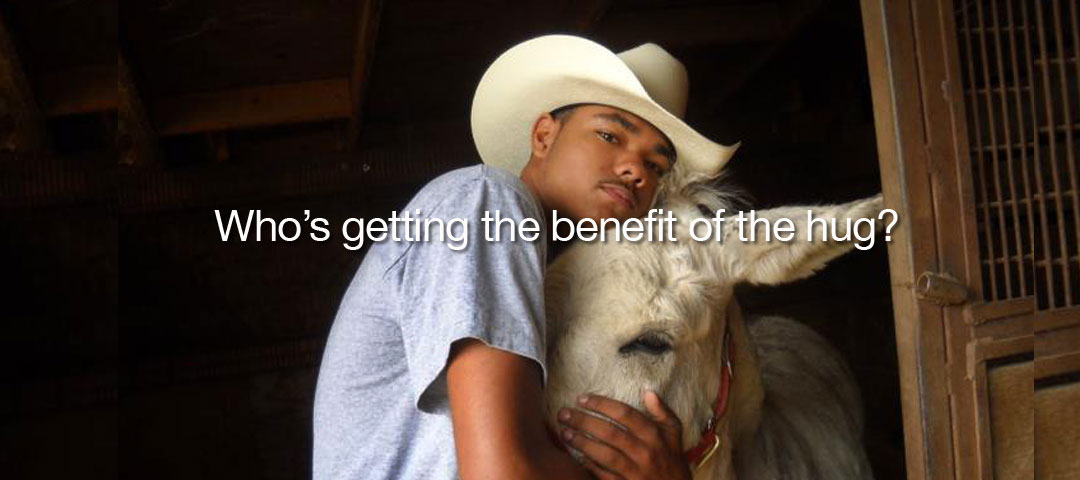 Benefit of a hug - Lazy B's Ranch Program